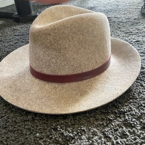 Janessa Leone Tan Speckled Fedora